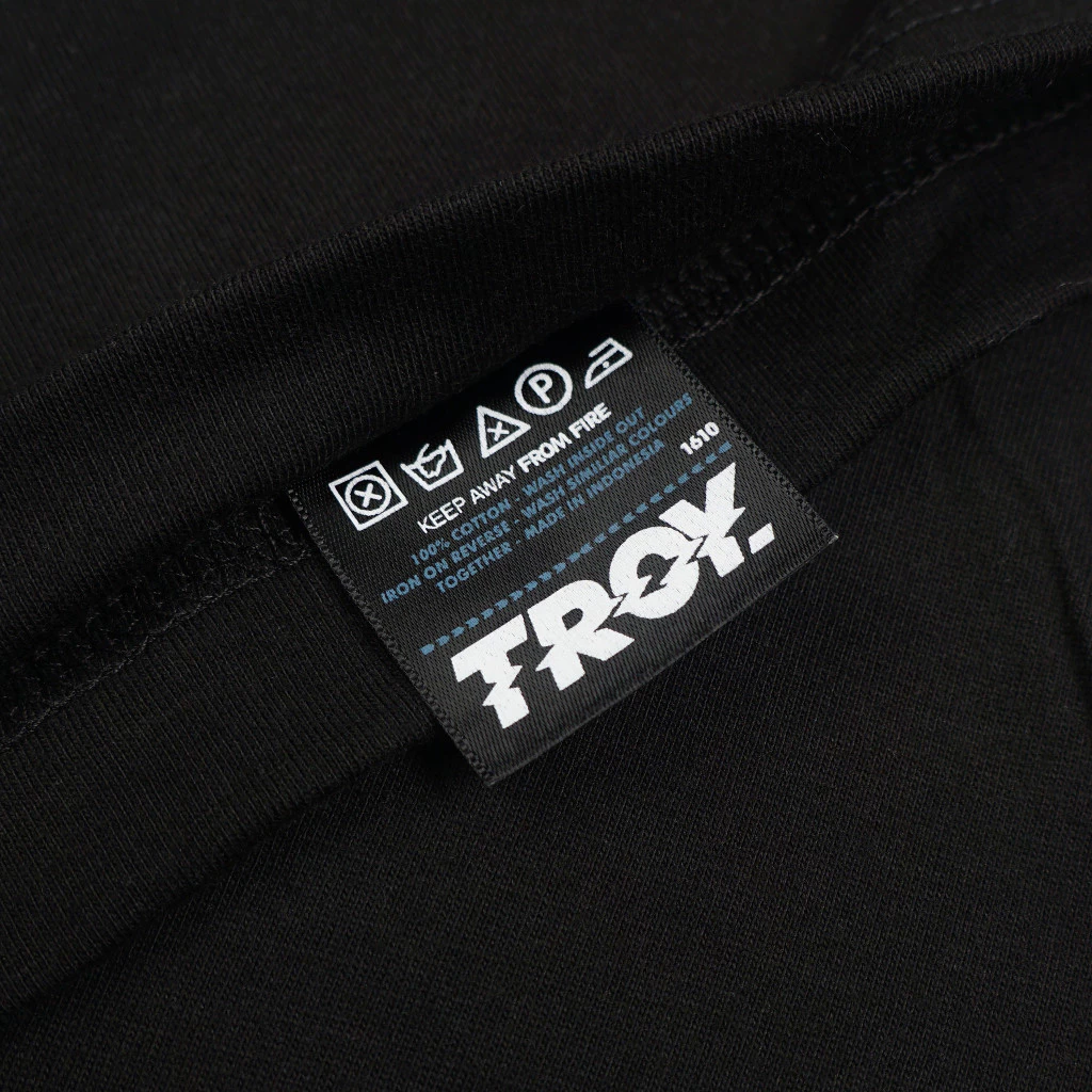 Troy Company Double Sleeve Longsleeve White Navy Undo Transform - Kaos Lengan Panjang Kaos Putih DSD 3511