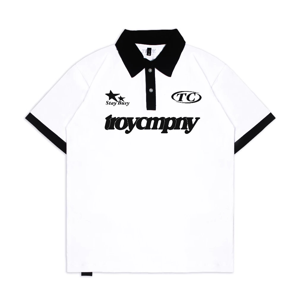 Troy Company Boxy Pocket Oversize Tshirt Army Green Flaming Beer - Kaos Boxy Oversize Hijau Army BKD 3449