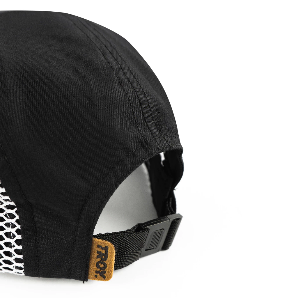 [Free Box] Troy Company Active Cap Cycling Cap Black White Slow Pacer - Topi Outdoor Topi Lari Topi Sepeda Hitam Putih ACD 3471