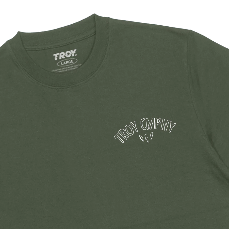 Troy Company Tshirt Black Melted - Kaos Hitam Lengan Pendek MTD 3444