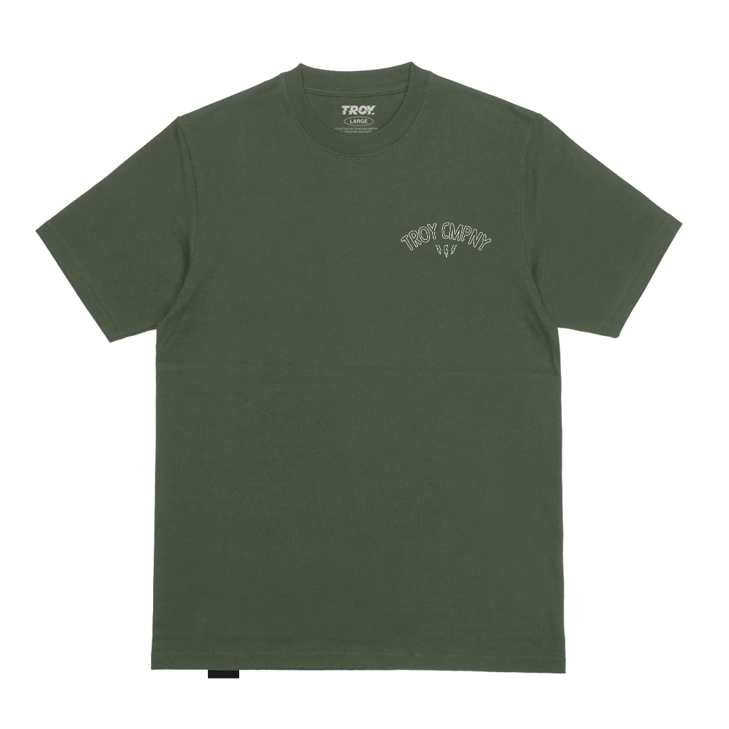 Troy Company Tshirt Black Melted - Kaos Hitam Lengan Pendek MTD 3444