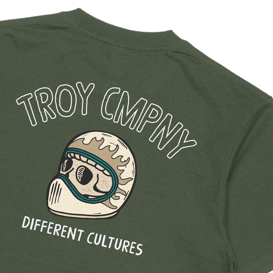 Troy Company Tshirt Black Melted - Kaos Hitam Lengan Pendek MTD 3444